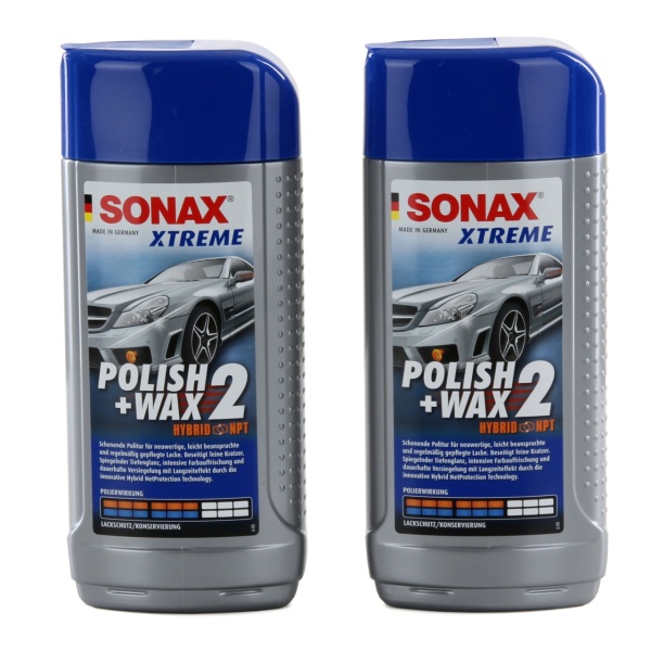 Set 2 Buc Sonax Pasta Polish+Wax 2 Hybrid NPT Xtreme 500ML 207200